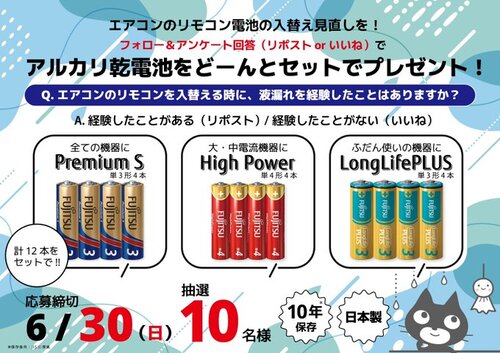 富士通でんちFDK ㈱ アルカリ乾電池セット