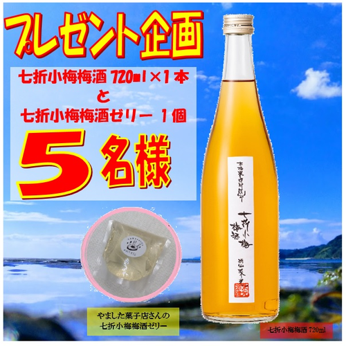 栄光酒造株式会社 720ml☓1本と#七折小梅梅酒ゼリー 一個