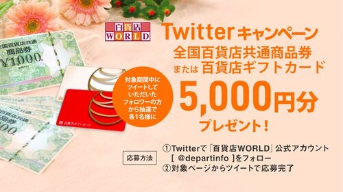 百貨店WORLD 百貨店ギフトカード 5,000円分